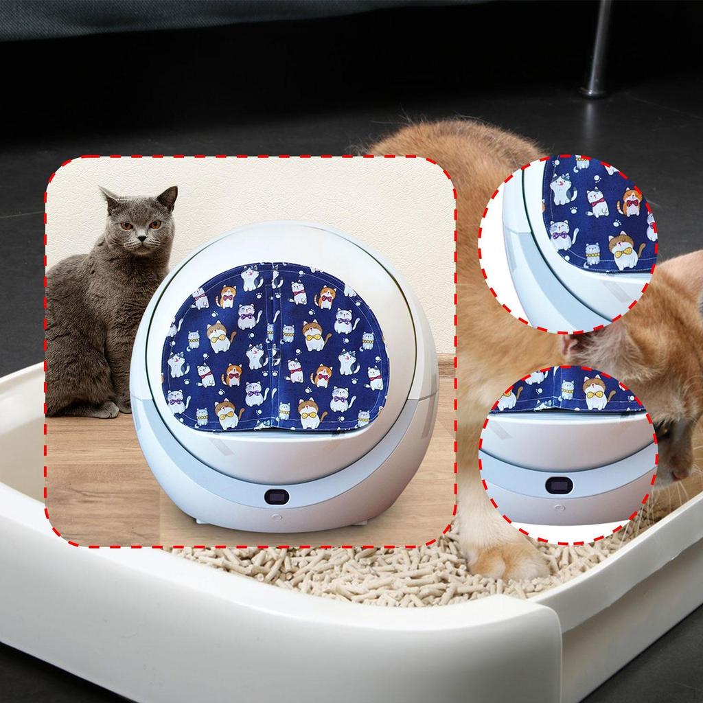 Cat Litter Box Curtain Door Flap Dustproof Easy to Install Replacement