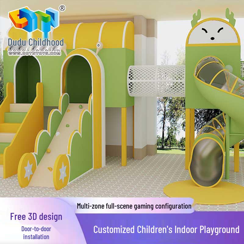 Indoor Children`s Obstacle Course Playground with