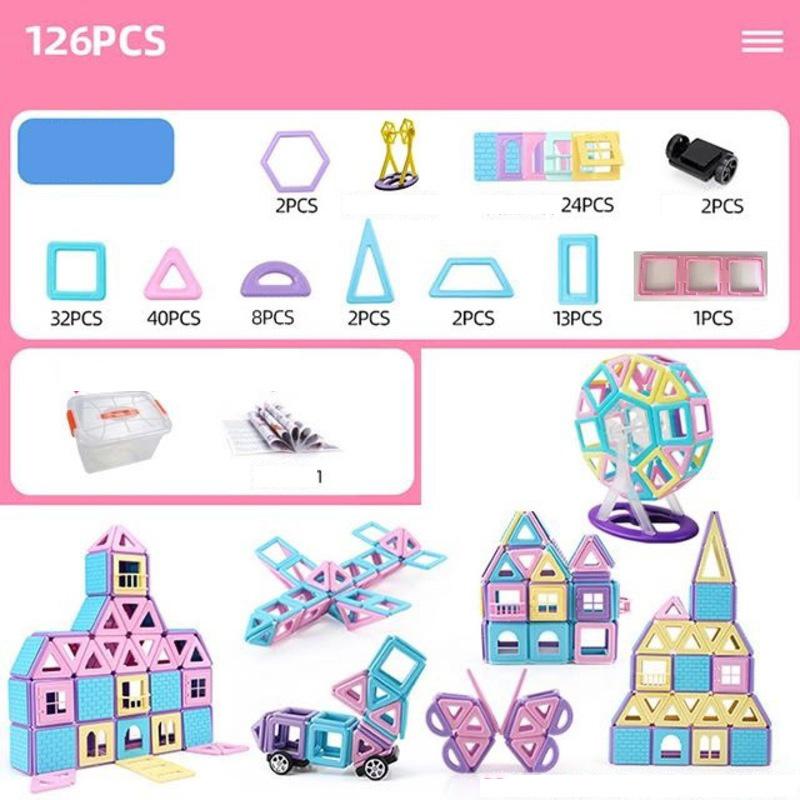 Blocks Building Magnetic Set Construction Toy Magnets Educational Toys Children