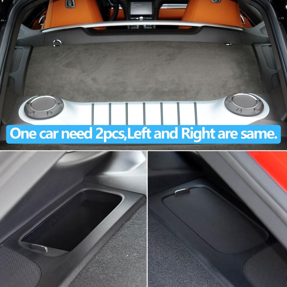 Car Interior Pillar C Water Cup Holder Roller Shutter Cover Panel Trim For Porsche Cayman 718 981 982 2013-2023 981555423001E0