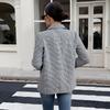 Commuting Casual Retro Style Coat, Loose Long-sleeved Suit for Women