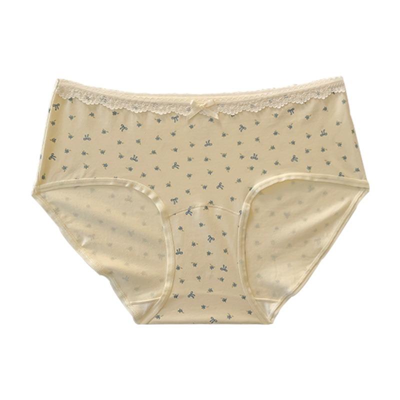 Big Size Girls Summer Thin New Sweet Floral Waist Breathable Underwear