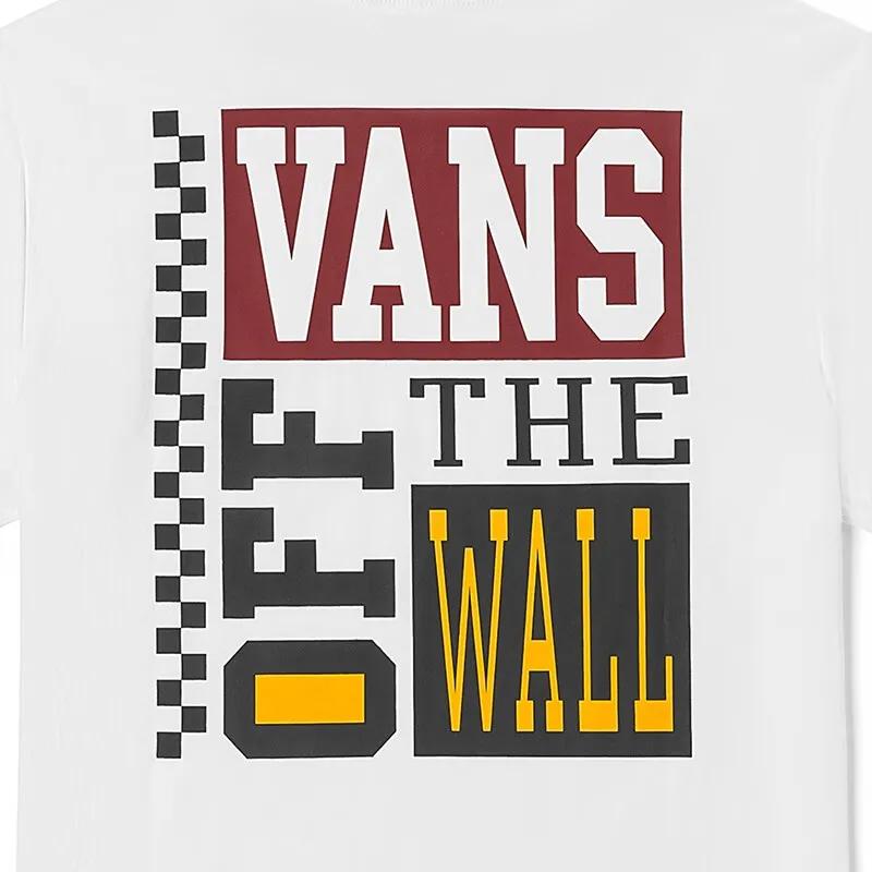 Vans T-Shirts Unisex White Crew Neck Moderate Straight Fit (Unisex) T-Shirts VN00090GWHT