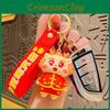 Festive Dragon Keychain Chinese New Year Silicone Charm Cute Bag Accessory