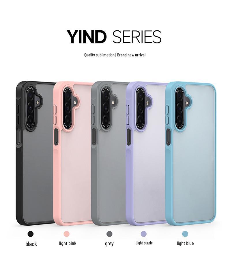 Skin-Feel Matte Phone Case for Samsung A17, A07, A27, A56 - Full Coverage & Transparent Back Cover