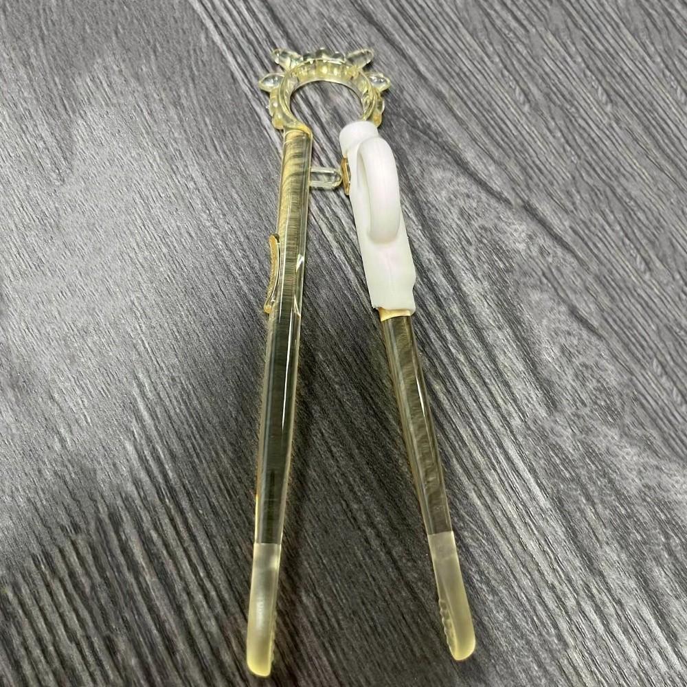 1/2PCS Transparent Design Kids Training Chopsticks Cartoon Shape Toddler Chopsticks Baby Learning