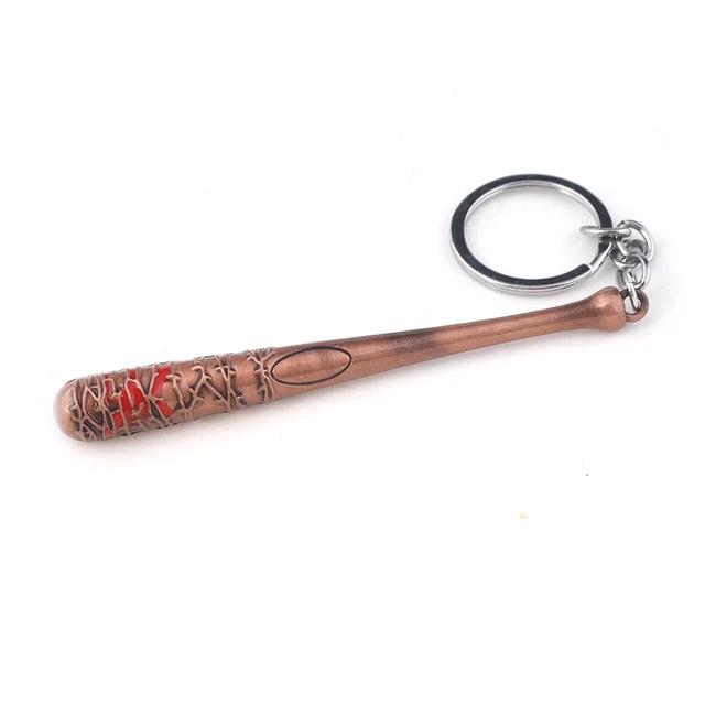 The Walking Dead Stick Keychain Negan s Bat LUCILLE Baseball Bat shape Key Chain For Men Car Keyring Jewelry