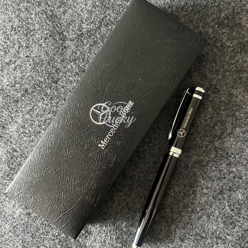 CQT1 New Emblem Metal Mercedes Benz Engraved Fountain Pen Gifts Souvenirs Signature Pens Business Ballpoint Pen School Supplies