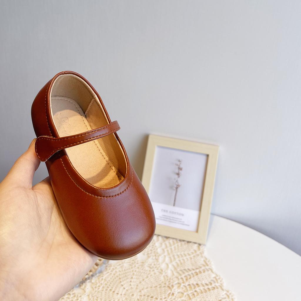Mädchen Lederschuhe Oma-Schuhe Frühling und Herbst Kinder einfache Einzelne Schuhe Koreanische Version vielseitige kleine Mädchen Prinzessin Schuhe