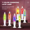 Raketen-Lava-Lampe - CELLUSTOP - Magma-Lampe - 2 R39-Birnen - Robustes Glas - 34 cm Blau