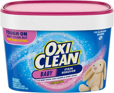 OxyClean Baby 1370g In the Oxygen Bleach Oxy Pickled Baby Clothes Stubborn Stains Bleaching Also Be Used for Patterned General Cleaning Stain Baby