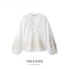 Jnleaog Autumn New Women's Clothing Fashion Style Stylish Positioning Embroider Flower Shirt 4786103