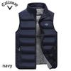 Embroidered High-end Cotton Vest Jacket, Men's Autumn/Winter Fashion Casual Comfortable Sleeveless Jacket