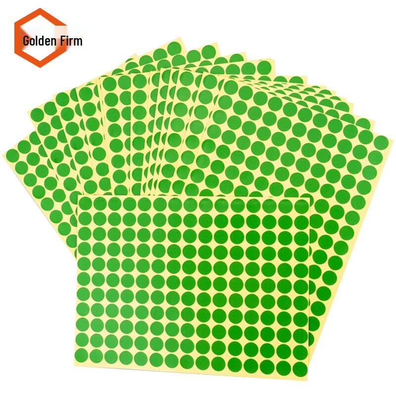 Jingu Lao KCjj-198 Self-Adhesive Colored Round Dot Labels 1cm