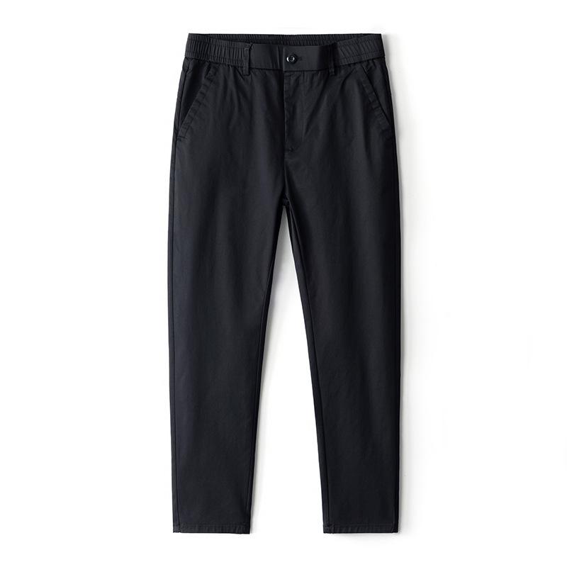 Summer Thin Tapered Small Straight Pants Men's Slim Joker Ice Silk Pants