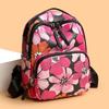 Floral Print Women's Backpack Lightweight Multi-Pocket Nylon Backpack