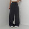 Women Suit Pants High Waist Straight-Leg Wide-Leg OL Commuter Style Casual
