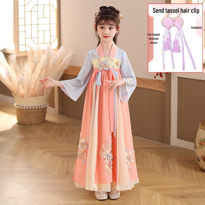 Vestito Principessa Hanfu Bambina Y - Gonna Stile Antico Primavera/Autunno 2024