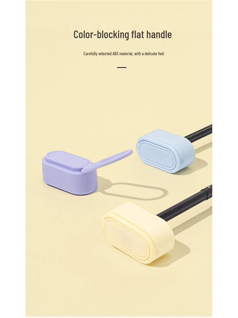 Compact Ultra-Light Six-Fold Capsule Umbrella with Black Glue Sun Protection and Hook