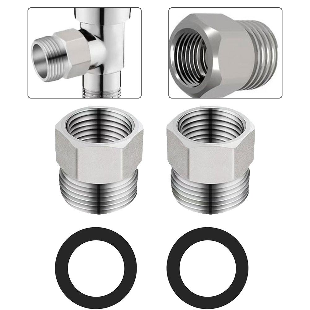 Plumbing Repair Plumbing Adapter Easy Install Pipe Connector Joint 1 2-inch External Diameter Nickel-plated Brass