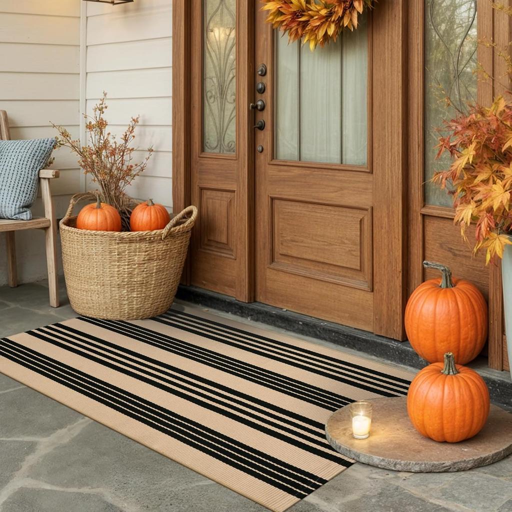 Minimalist Checkered Doormat Stain-Resistant & Non-Slip Entrance Hallway Mat Bathroom Rug Home Decorecor