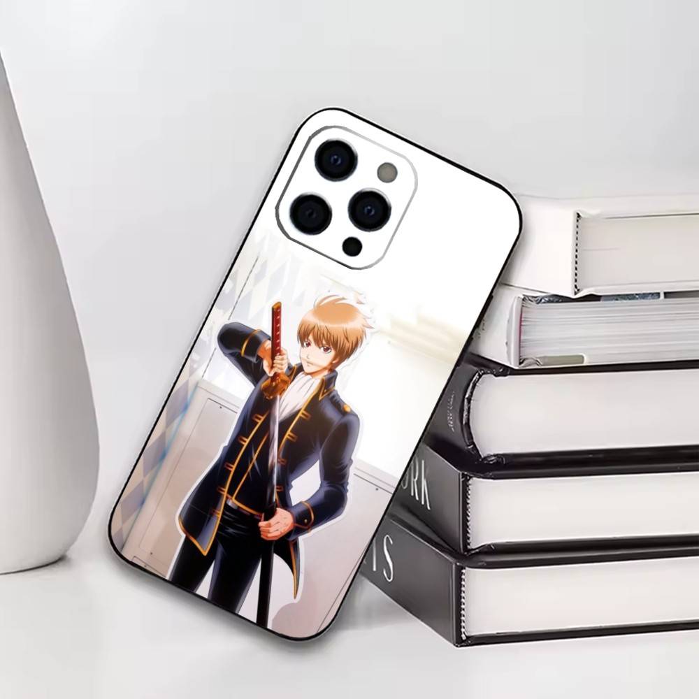 Gintama Okita Sougo  Phone Case For iPhone17,16,15,14,13,12,11 Plus,Pro Soft Silicone Black Case iPhone12