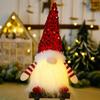 Creative Santa Gnome Christmas Decoration Hat Present Cartoon Plush Doll Glowing Dwarf New Year Gift