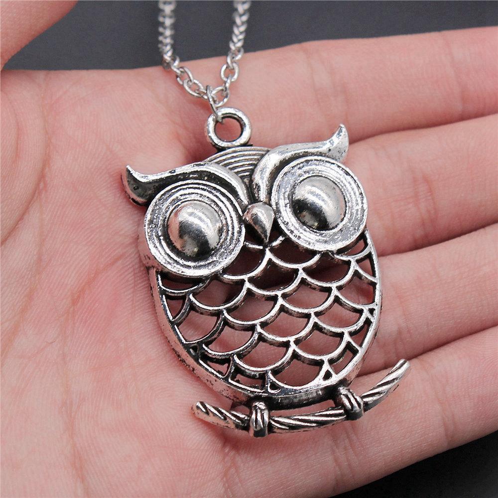 45cm Or 70cm Long Chain Necklace Bird Vintage Jewelry Supplies QN009