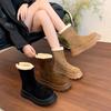 Fashion Winter Plush Women Short Boots Fashion Platform Thick Heel Ankle Booties Autumn Winter Keep Warm Shoes 2025 New