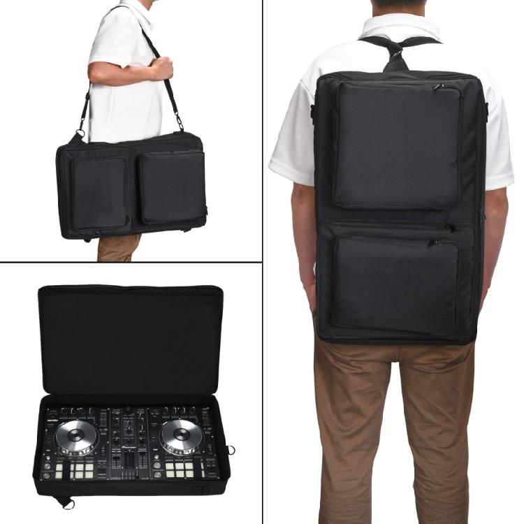 DJ Disc Player Controller Storage Bag Padded Compartment with Individual Pockets