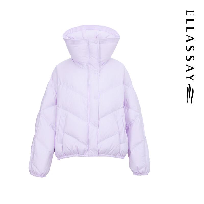 ELLASSAY Women's Lapel Goose Down Jacket