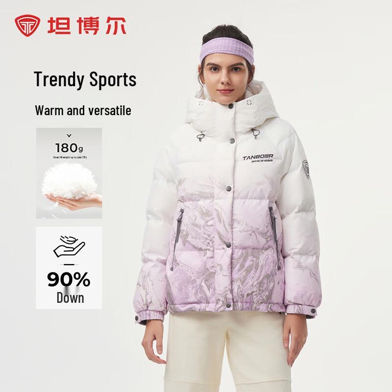 

Tanboer Women s Hooded Short Puffer Down Jacket TBF550360A M (165)