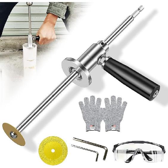 Резак для внутренней резки труб из ПВХ - 7 дюймов, регулируемая глубина резки для труб из ПВХ диаметром от 1-1/2 до 8 дюймов, сантехнический инструмент для внутренней резки труб из ПВХ 1 Set