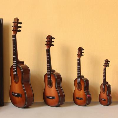 Mini guitarra modelo en miniatura Mini modelo de instrumento musical de madera