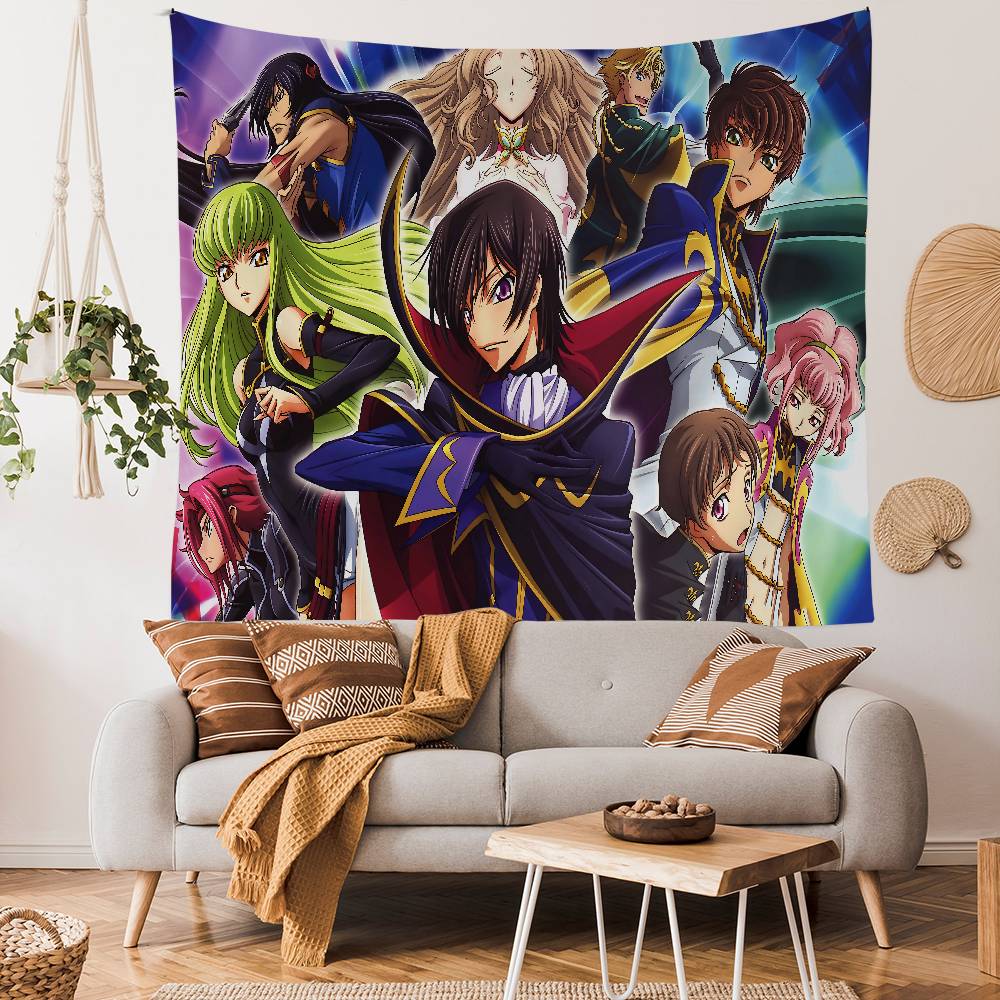 Code Geass Cartoon Anime Cartoon Tapestry Art Science Fiction Room Home Decor Wall Hanging Home Decor