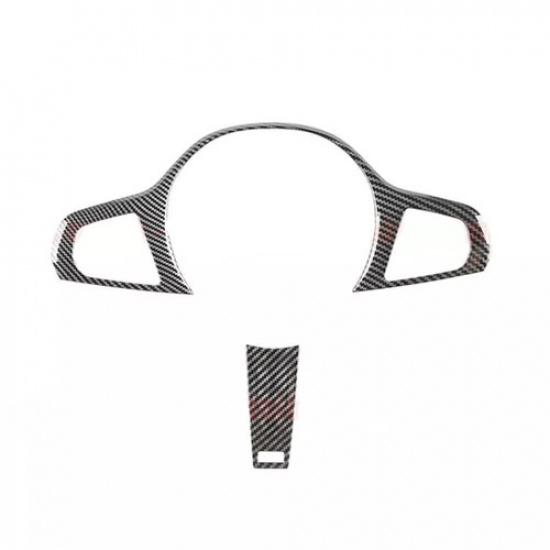 For BMW 3 4 Series G20 G42 - Carbon Fiber Look Steering Wheel Cover Trim