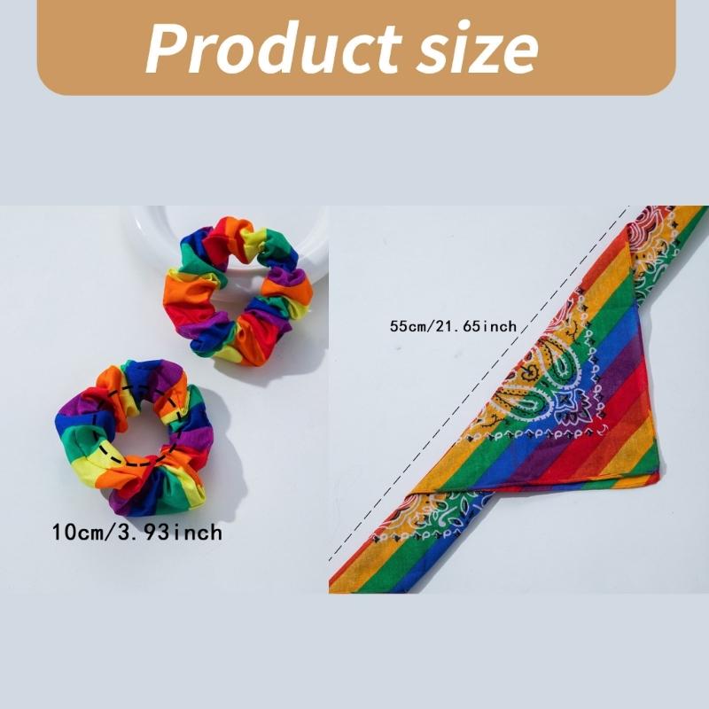 Rainbow Hair Rings Adjustable Headbands Durability Hair Loops Versatiles Hairband for Various Occasion
