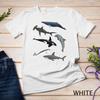 Orca Whale Shark Narwhal Dolphin Sea Creatures Unisex T-Shirt Mens Womens Tees Top