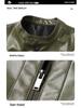 Men's Retro PU Leather Motorcycle Jacket with Stand Collar - Spring/Autumn 2025 Collection