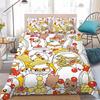 Coro Coro K-Kuririn Duvet Cover Set Home Style Bedding Soft Laundry Cotton Bed 3 Piece Set Student Dormitory Gift