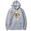 Giraffe Pattern Long Sleeve Hoodie