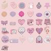 Pink Heart Bow Brooch Set: Cute & Creative Cartoon Girl Series