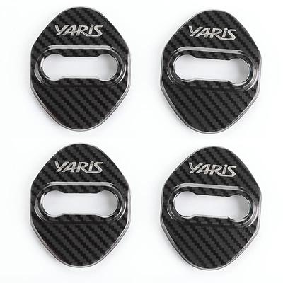 Haoshilianfa Cross Car Door Lock Striker Compatible with Yaris 210 150 10 and 15 Stainless Metal Easy Premium Car Set of 4 Yaris/Yaris Covers, Series,