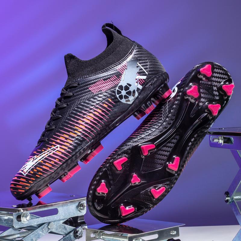 New Soccer Shoes Grass Training Anti-slip Lightweight Football Shoes Men Wear-resistant High-top Casual Sports Shoes Men