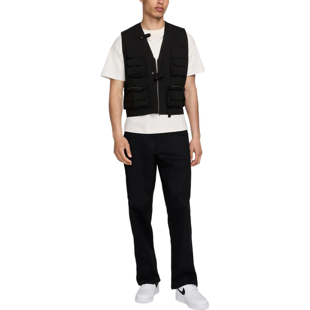 Nike Comfortable Durable Multi-Pocket Vest Men Vests Black FN3214-010