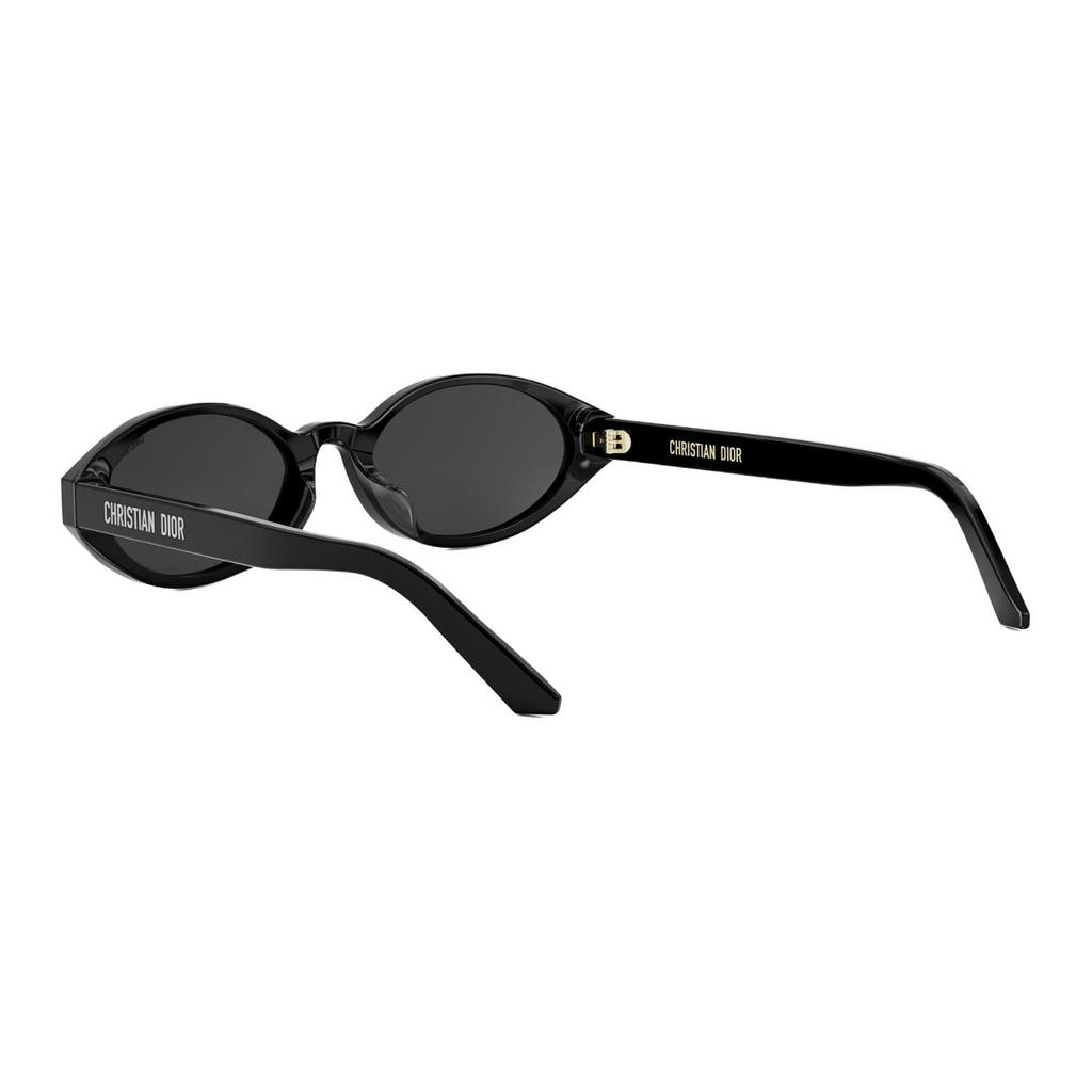 Dior Letter Logo Oval Sunglasses Unisex Sunglasses Black DIORPACIFIC-R1F-10A0