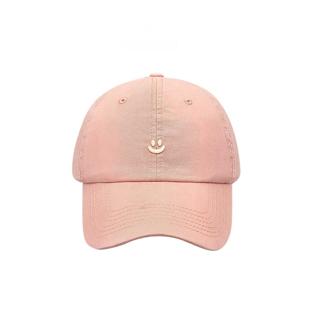 Cotton Baseball Cap With Embroidered Face Smile For Women And Men