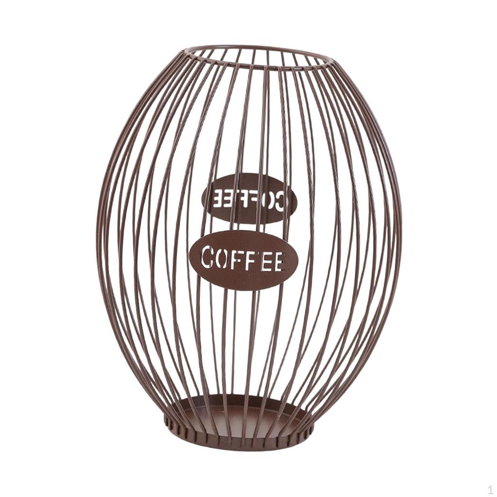 Coffee Capsule Holder Storage Container Organizer Solid Iron Basket Suitable for