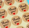 60pcs Thank You Stickers Gift Sealing Wraps Present Decoration Cookie Bag Labels Scrapbooking