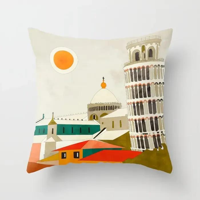 House Decorative Home Pillowcase for sofa Cushion Cover 45*45 Nordic 40*40cm 40x40cm 50x50 Living Room abstract 60x60 pink love